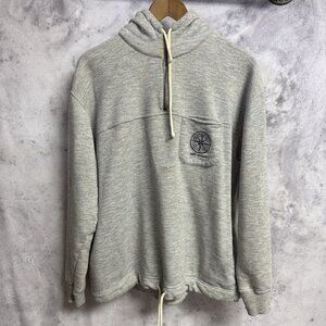 Vintage Gap Sport Hoodie Sweatshirt Mens M 22x25.5 Gray